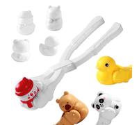 Snow Molds - 4 Inch Mould | PP Winters Activity Kits Clip Covers - Cartoon Capybara Snowman Ice Mold Tool for Winter Outdoor Activities