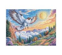 Snow Mountain Cloud Sea Bald Eagle 500 Piece Jigsaw Puzzle for Adults Doll Animal Pet Winter Evening Activity Cozy Relaxation Detailed Artwork Ideal Housewarming Gift 500 PCS