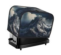 Snow Mountain Clouds Toaster Cover 2 Slice, Waterproof Bread Machine Covers with Pockets Universal Size Kitchen Small Appliance Cover with Handle, Dust and Fingerprint Protection