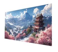 Snow Mountain Diamond Art Kits Adults City Diamond Painting, 5D DIY Crystal Art Kits for Adults, Full Drill Painting by Numbers 20 x 40In, Rhinestone Cross Stitch Embroidery Crafts for Gifts model1418