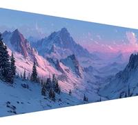 Snow Mountain Diamond Painting Winter Diamond Art Kits Adults Beginners DIY 5D Square Drill Round Gem Crystal Art Rhinestone Embroidery Paintings Crafts Picture Kits, Home Wall Decor 60x120cm tb4-w1