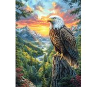 Snow Mountain Eagle 500 Piece Pack Classic Jigsaw Puzzle Animal Pets Couple Puzzle Partners Ultra Difficult Wall Decor Easter New Year Gift Thick Paperboard 500 PCS
