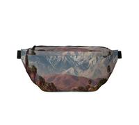 Snow Mountain Highway Adjustable Crossbody Waist Pack for Outdoor Sport and Travel â€“ Large Capacity Sling Bag