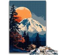 Snow Mountain Jigsaw Puzzles for Adults 1000 Piece Puzzle, Toy Intellectual Game Artists Collection, Fine Art 26X38CM