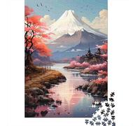 Snow Mountain Landscape Jigsaw Puzzle for Adults 1000 Piece Jigsaw Puzzle Spring River Relaxation Gift Home 38x26cm/1000pcs