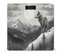Snow Mountain Lone Wolf Digital Body Weight Scale High Precision Bathroom Scale with LCD Display, Accurate Weight Scale for Home