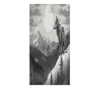 Snow Mountain Lone Wolf Microfiber Sand Free Towels Large Quick-Dry. Beach Towel for Swimming Pool Camping Beach .Beach Accessories， They Are Essential Accessories for Adults, Women, And Men, Vacation