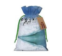 Snow Mountain Penguin Christmas Bags Friend Party Presents Happy Halloween Birthdays Gift Weddings Snacks Hamper