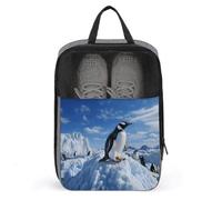Snow Mountain Penguin Shoe Bag Shoe Bags for Travel Waterproof Shoe Bag Shoes Storage Organizer with Zipper & Handle Sneaker Bag Shoe Pouch Golf Shoe Bag Soccer Cleat Bag, style, One Size, Shoe Bags