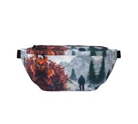 Snow Mountain Scenery Waist Bag