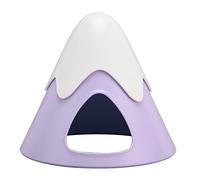 Snow Mountain Shape Hamster House Premium ABS Pet Hideout for Small Animals Guinea Pig Chinchilla Dwarf Hamsters Cage Landscaping Shelter (Purple)