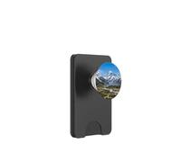 Snow Mountain Valley River Scenic Landscape Graphic PopSockets PopWallet for MagSafe
