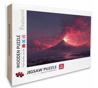 Snow Mountain Wooden Jigsaw Puzzles 48x32in, Pink Jigsaw Puzzles 3000 Pieces for Adults with Box, Back Lettering Easy to Distinguish, Educational Challenging Game, Summer Decor, Gifts, 1-3062