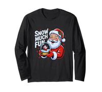 Snow Much Fun Funny Santa Christmas Pun for Holiday Lovers Long Sleeve T-Shirt