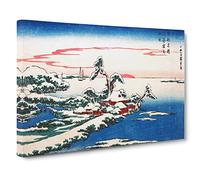 Snow On New Years Day At Susaki By Utagawa Hiroshige Canvas Print | Gallery Wrapped 30mm Frame Wall Art | 30x20 inches | Ready to Hang | Asian Landscape Picture | Living Room Bedroom Lounge Office
