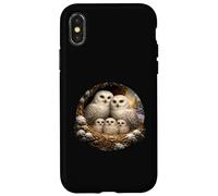 Snow Owl Bird Bird Watcher Spring Bird of Prey Owl Case for iPhone X/XS