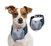 Snow Owl Dog Bandanas,Summer Bandanas for Dogs Washable Adjustable Dog Triangle Scarf Bibs Cute Pet Bibs for Medium Large Dogs Puppy and Cats Small