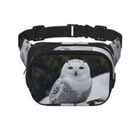 Snow Owl Fanny Pack For Women Waterproof Adjustable Belt Bags Waist Pack Fashion Casual Crossbody Bags Bum Bag For Running Workout Hiking Traveling, Black, One Size