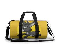 Snow Owl Gym Bag Small Travel Duffle Bag with Compartment Carry On Weekender Bag for Women Men, Cartoon Donkey Image, 17.7in/9in/9in