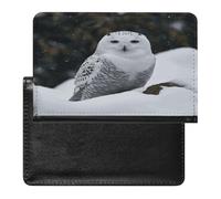 Snow Owl Passport Holder Vaccine Card Holder Travel Document Organizer Credit Card Organizer for Women/Men