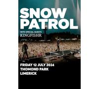 Snow-Patrol Limerick Ireland 2024 A3 A4 Print Poster Wall Art Home Decor Album Gift Present Photo Living Room Dining Room Bedroom Hall Loft Office Unframed Concert Live Arena (A3)