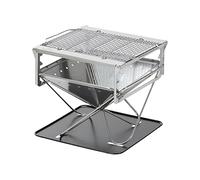 Snow Peak - 2-in-1 barbecue brazier - Takibi Fire & Grill - Grey Grey one size