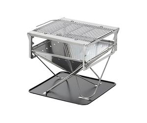 Snow Peak - 2-in-1 barbecue brazier - Takibi Fire & Grill - Grey Grey one size