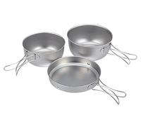 Snow Peak - 3 Piece Titanium Cook Set - Cooking set grey