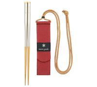 Snow Peak Wabuki Chopsticks, Bamboo, Collapsible and Compact for Camping, Backpacking, Daily Use, Made in Japan, Lifetime Product Guarantee, L
