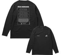 Snow Peak - Comfort T-shirt - MofM Satoyama Long Sleeve T-Shirt Black for Men - Size S Black S