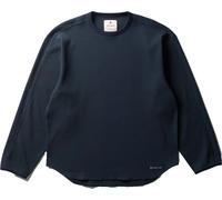 Snow Peak - Comfortable stretch T-shirt with long sleeves - Dry Waffle LS T-Shirt Dark Navy for Men in Recycled Polyester - Size M - Blue Blue M
