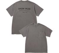 Snow Peak - Cotton T-shirt - Garment Dyed T-Shirt Charcoal for Men - Size S - Grey Grey S