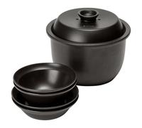 Snow Peak | Earthen Pot Zen | Clay Pot Rice Set | Black | WildBounds One Size