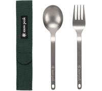 Snow Peak Fork and Spoon Set, SCT-002, Japanese Titanium, Ultralight, Compact f