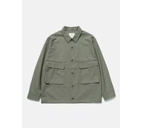 Snow Peak Hybrid Wool Shirt - Olive Green - Olive Green / S