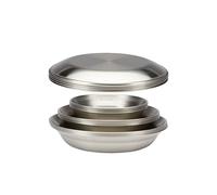 Snow Peak Large Tableware Family Set, Dishes, Plates, Medium and Large Bowls, 16 Piece Set