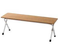 Snow Peak Long Bamboo Folding Shelf Light Brown