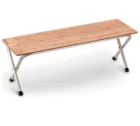 Snow Peak Long Folding Shelf Bamboo Brown