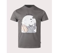 Snow Peak Mens Camping Graphic T-Shirt - Colour: Grey - Size: Medium