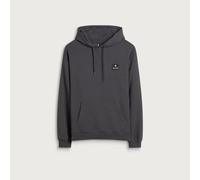 Snow Peak Men's New Standard Square Logo Hoodie Charcoal Small