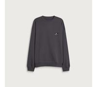 Snow Peak Men's New Standard Square Logo Pullover Charcoal Small