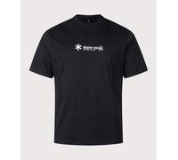 Snow Peak Mens Regular Fit Soft Cotton Logo T-Shirt - Colour: 019 Black - Size: XL