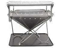 Snow Peak Men's Takibi Fire & Grill Set Silver