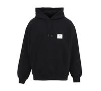 Snow Peak New Standard Square Logo Pullover Hoodie, Black, Classic Fit, Cotton Blend (UK, Alpha, M, Regular, Regular, Black)