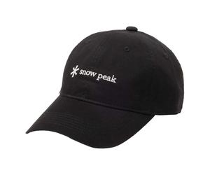 Snow Peak | NSD Logo Cap | Embroidered Logo Cap | Black | WildBounds UK S