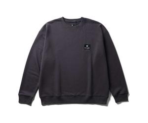 Snow Peak | NSD Square Logo Pullover | Mid-Weight Sweatshirt | Charcoal XXL