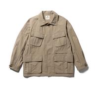 Snow Peak | Nylon Washer Jacket | Military Style Jacket | Greige M
