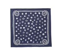 Snow Peak OG Cotton SP Dot Bandana, Navy, Japanese Organic Cotton hand-printed neckercheif