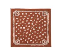 Snow Peak OG Cotton SP Dot Bandana, Orange, Japanese Organic Cotton hand-printed neckerchief