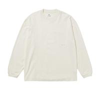 Snow Peak OG Mercerized Long Sleeve T-Shirt - Small - Off White